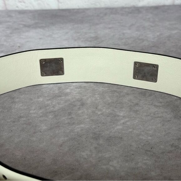 $565 Gucci Leather Horsebit Waist Belt w/Silver Horsebit 363024 90/36 - Picture 6 of 11